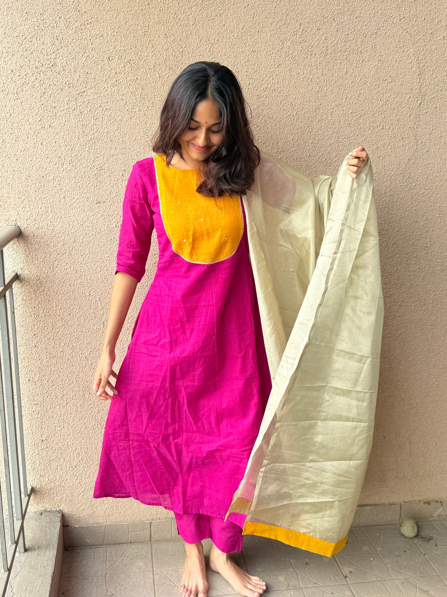 Rangriti pink set