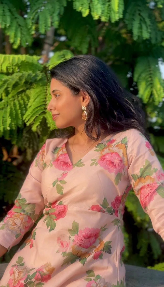 Peach Vintage Floral