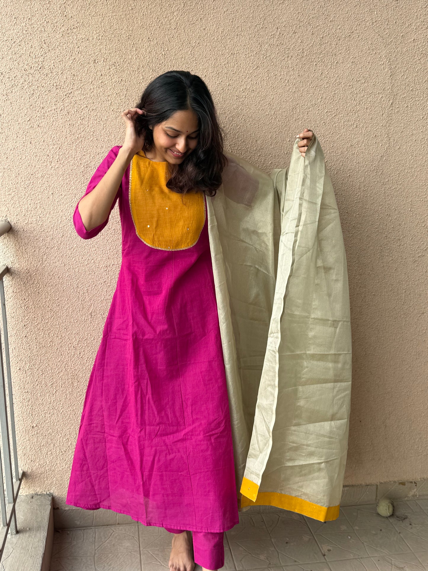 Rangriti pink set