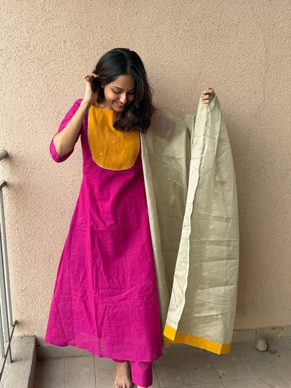 Rangriti pink set