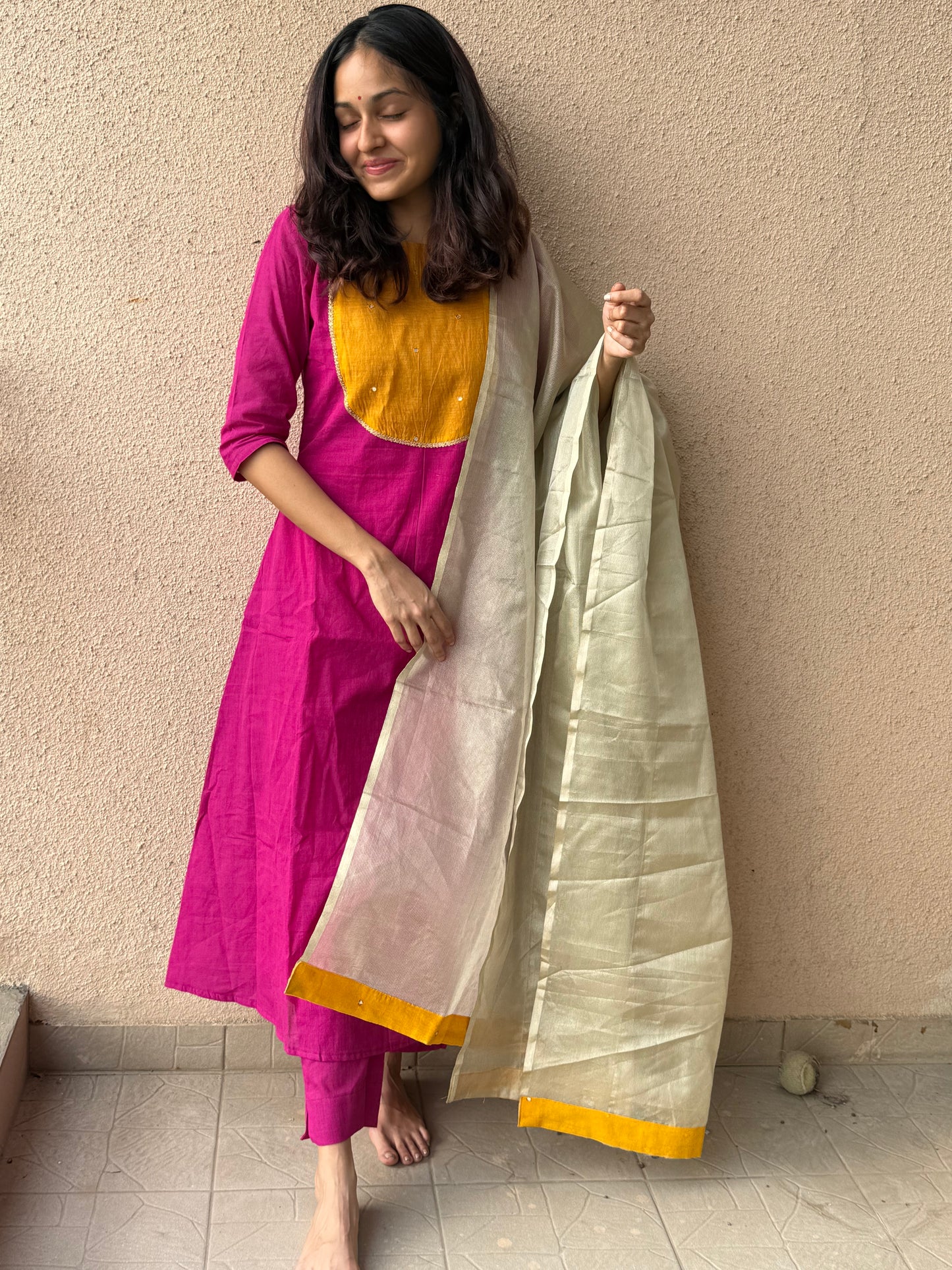 Rangriti pink set
