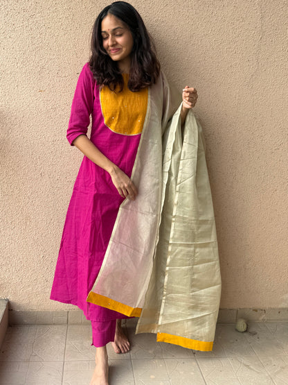 Rangriti pink set