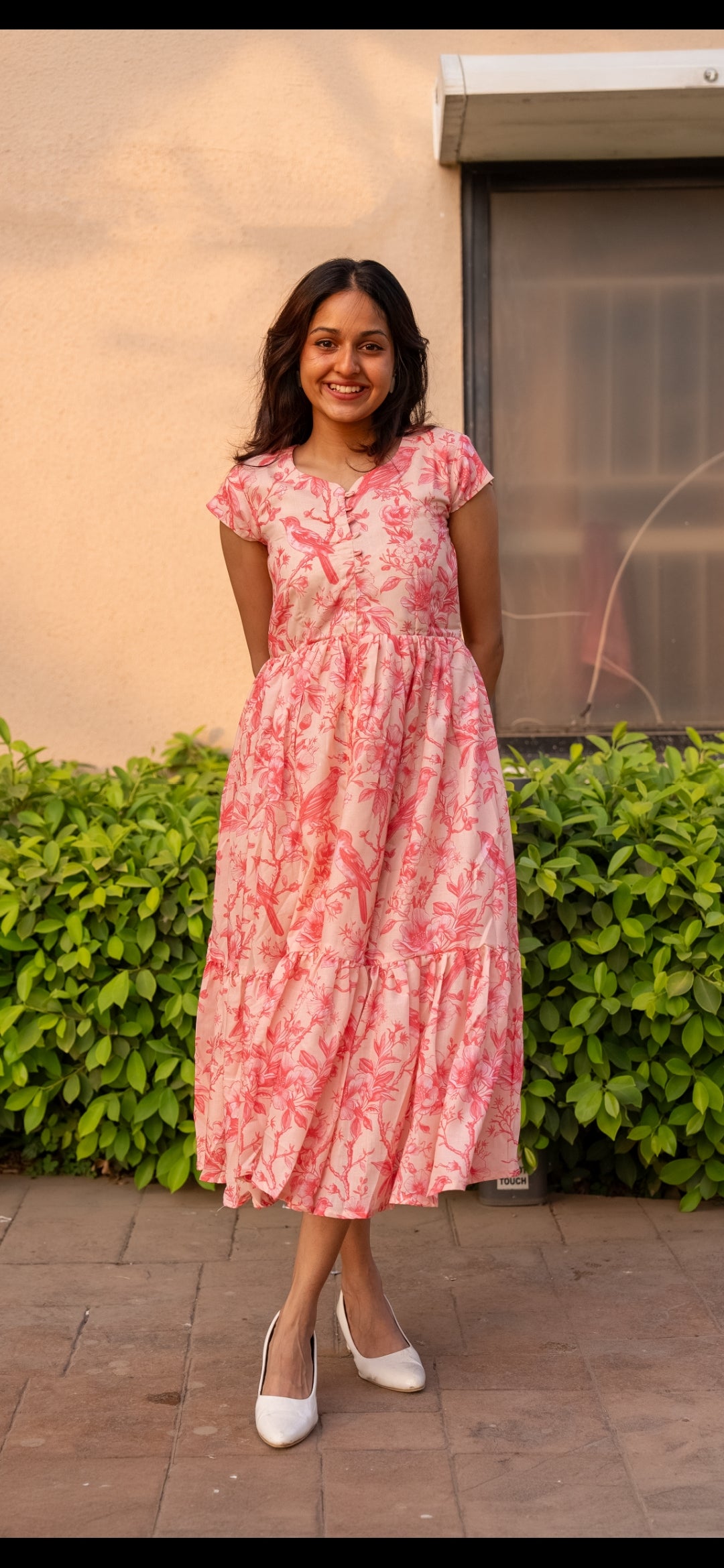 Petal Bloom tiered dress