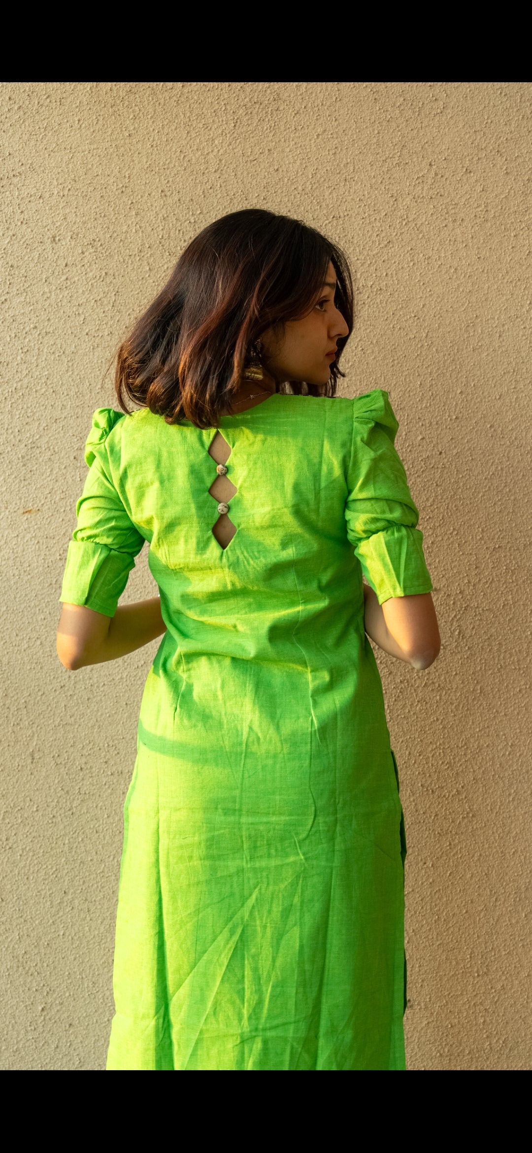 Meenakshi green kurta