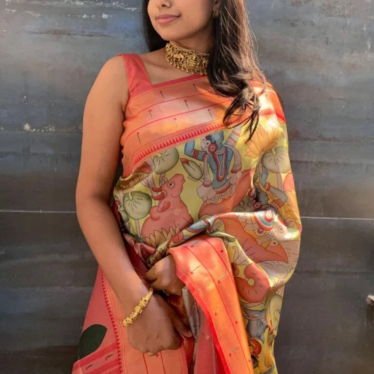 Pichwai Paithiani Saree