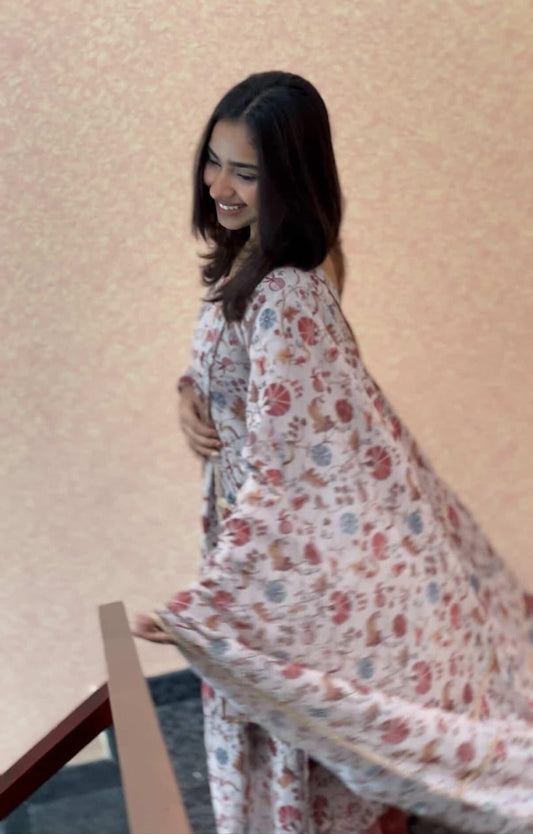 Ivory Meadow Kurti Set