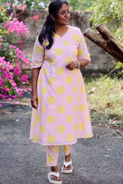 Blush polka